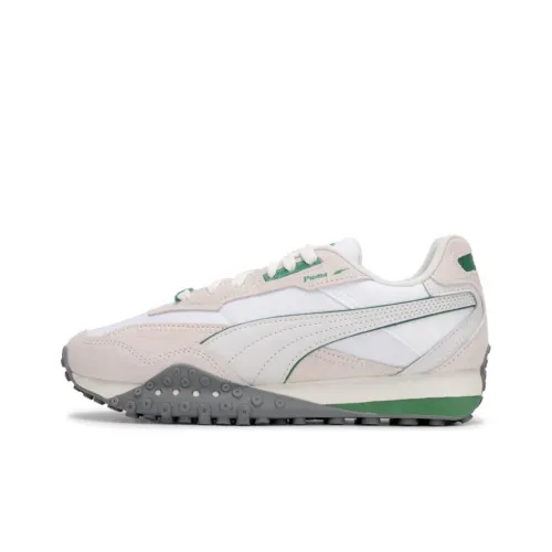 PUMA Blktop Rider Нейлон LT Устойчивый к истиранию Дышащий Низкий Топ Повседневная Обувь Унисекс Бежевый Белый