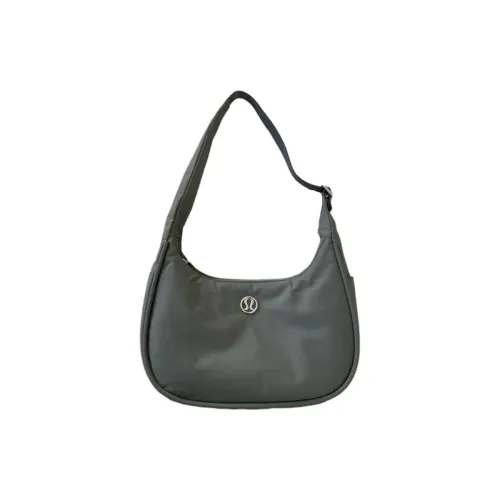 lululemon Нейлоновая сумка через плечо обычная женская зеленая и серая