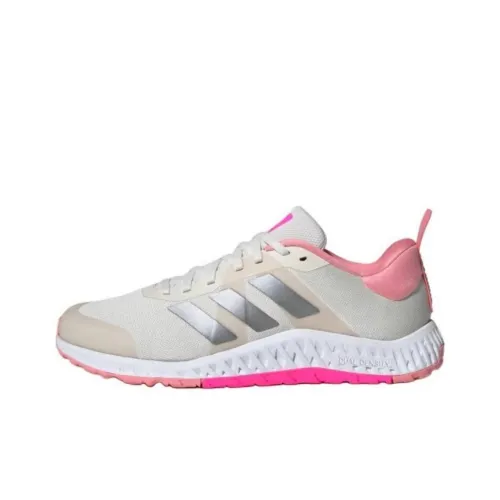 Adidas Everyset Slip-resistant Abrasion-resistant Low-top Training Shoes Women's Beige Pink Adidas Everyset Противоскользящие Устойчивые к истиранию Низкие Кроссовки для тренировок Женские Бежево-розовые
