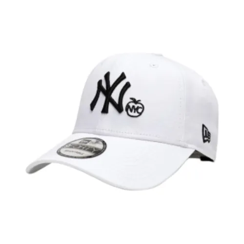 New Era Хлопковые кепки унисекс белые