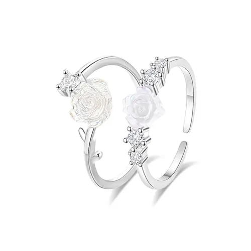 MUYAN Сплав Camellia Love Bestie Кольцо Женское