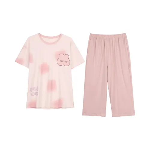 XIN1BU Пижамный комплект женский дымчатый розовый