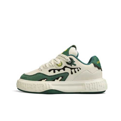 Off WIERAH противоскользящие устойчивые к истиранию и сбалансированные низкие кроссовки для скейтбординга мужские бежевые