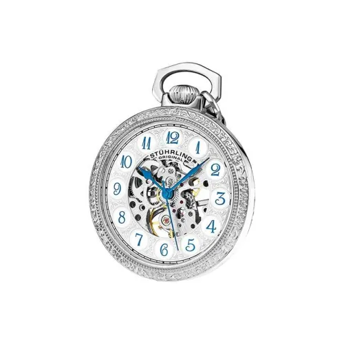 STUHRLING Механизм с ручным заводом Унисекс Карманные часы 48mm*мм*мм Серебряный