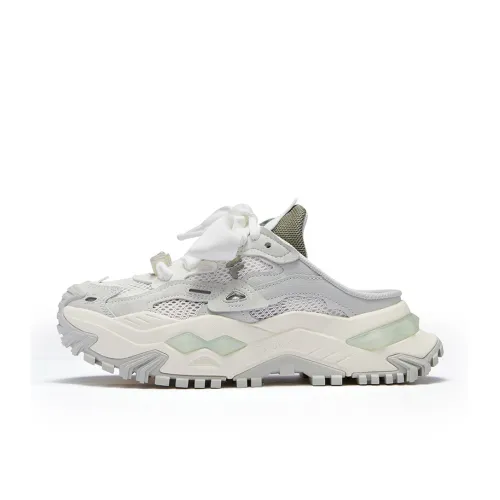 FILA FUSION Бьянко Дышащий Низкий Топ Повседневная Обувь Женская Белая Серый