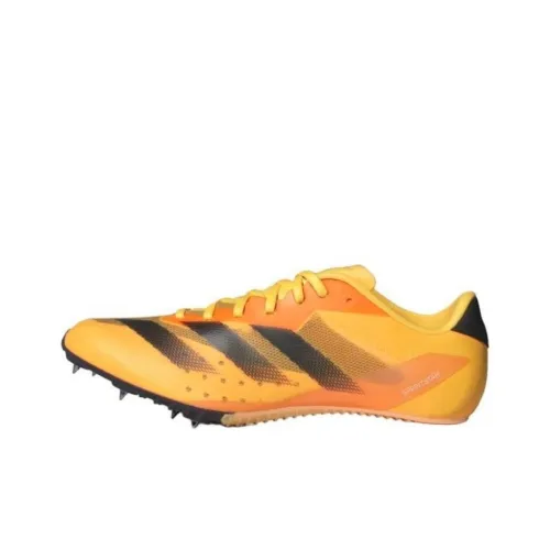 Adidas ADIZERO SPRINTSTAR Slip-resistant Abrasion-resistant Low-top Training Shoes Unisex Yellow Black Adidas ADIZERO SPRINTSTAR Противоскользящие Износостойкие Низкие Кроссовки для тренировок Унисекс Желтый Черный