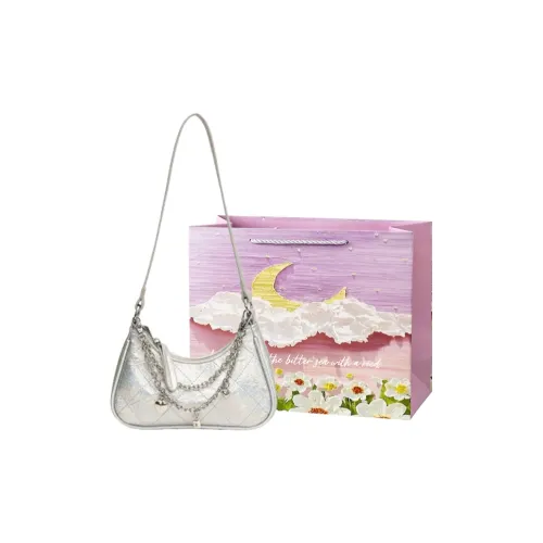 Bansusu ПУ (полиуретан) Сумка через плечо Стандартная Женская Ослепительный цвет Черный Золото Серебряный