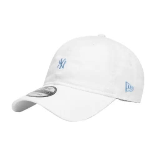 New Era Хлопковые кепки унисекс белые