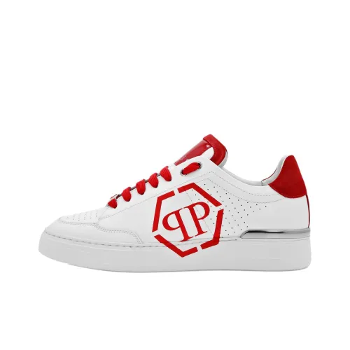 PHILIPP PLEIN Hexagon Low Топ Скейтборд Кроссовки Мужские Красные