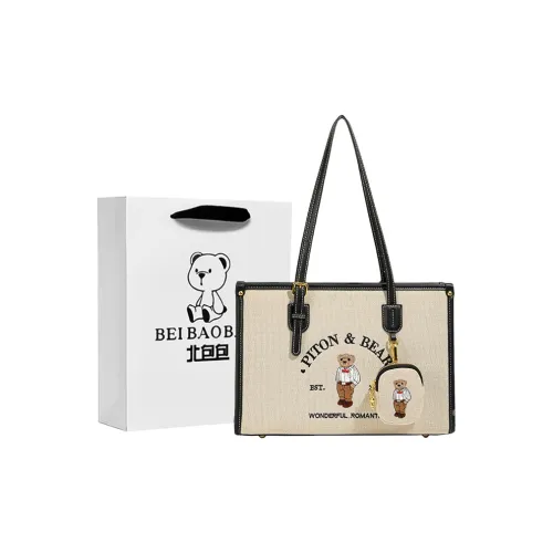 North Pack Ткань Тоут Сумка Сумка для покупок Сумка Сумка через плечо Стандартная Женская Экрю Хаки