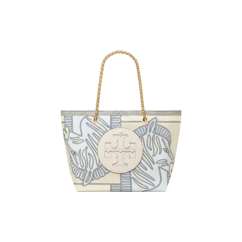 TORY BURCH Ella Переработанный полиэстер Тоут Сумка Сумка для покупок Сумка на плечо Сумка Женская Синяя