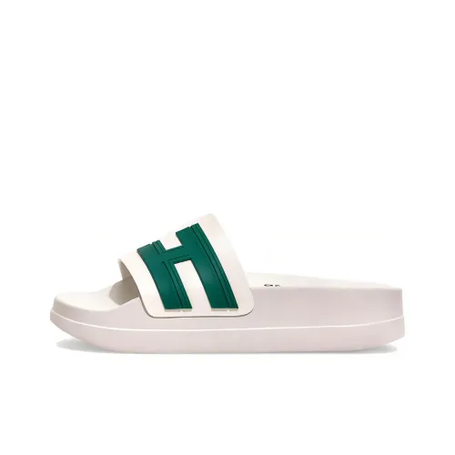 HOGAN 3R Слипоны Женские Белый Зеленый