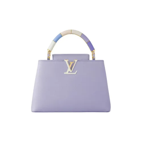 LOUIS VUITTON Capucines Taurillon Кожа Сумка через плечо Сумка Женская Радужный Цвет