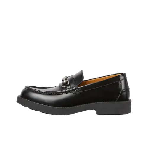 GUCCI Лоферы с пряжкой Horsebit Мужские Черные
