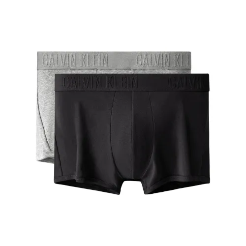 Calvin Klein 1 комплект 2 шт черный+серый мужские боксеры