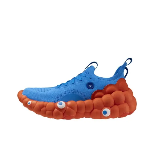 Кроссовки Mizuno для бега, низкий топ, синие и красные, мужские