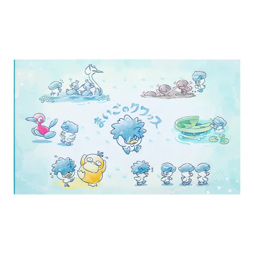 POKEMON Псидак LOST Утка Коллекция Наклейка Резиновая лента A4 Досье для файлов Канцелярские товары Мерч по IP