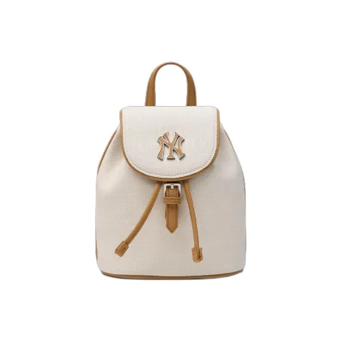 MLB MONOGRAM Series New York Yankees Team Cotton Backpack Mini Unisex Cream Dark