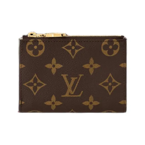 LOUIS VUITTON Монограмма Покрытый холст Держатель для карт кошелек Женские Vittorio Noto Зеленый