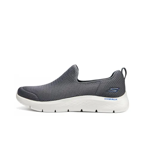 Skechers GO WALK Fle Abrasion Resistant Дышащий Легкий Низкий Топ Повседневная Обувь Мужская Серый