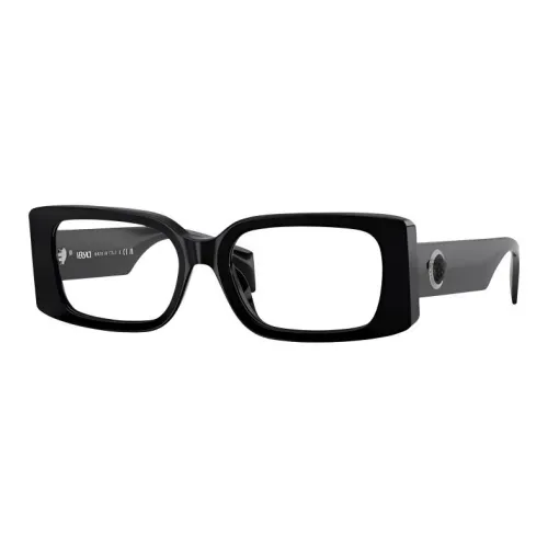 VERSACE Пластик Овал Оправы для очков Женские Черный