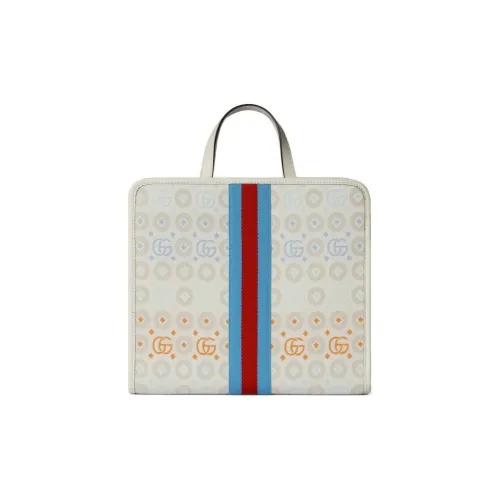 GUCCI Canvas с кожаными вставками холщовая сумка тоут сумка для покупок детская сумка белый серый светло-синий черный