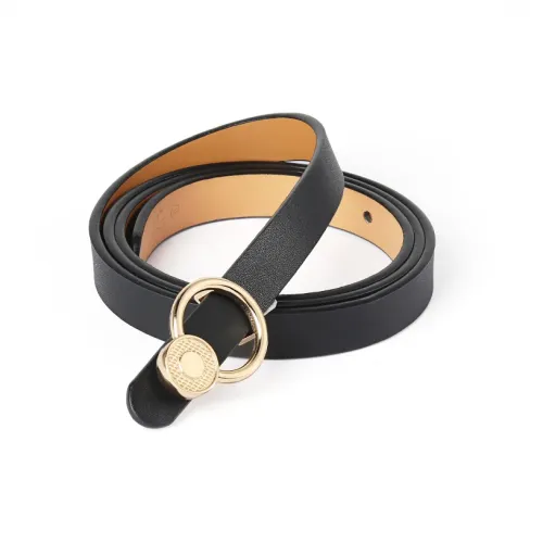 TUCANO Универсальный Ins Стиль Брюки с Тонким Ремнем Украшение And Тонкий Ремень Кожаные Ремни Женские Ширина 1,5 см