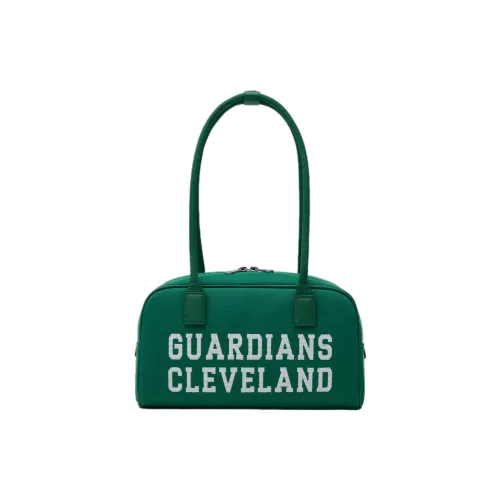 Mlb Base Logo Искусственная кожа Сумка через плечо Тост Сумка Сумка для боулинга Сумка через плечо Стандартная Унисекс Зеленая