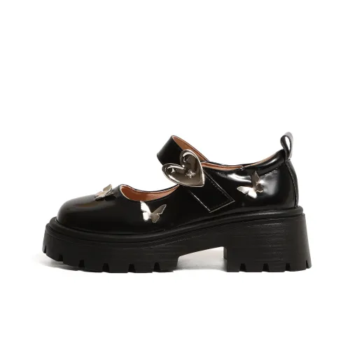 Moon Veil Туфли Мэри Джейн с грубым каблуком 5,5 см женские