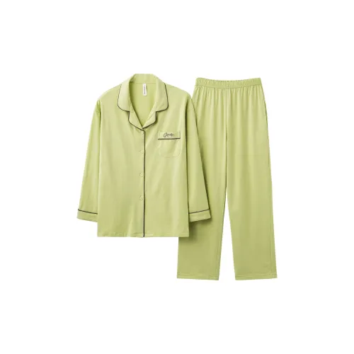 PBENO PD Пижамный комплект Женские травяного зеленого цвета