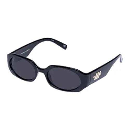Le Specs Поликарбонат OVAL SUNGLASSES Женские Черный