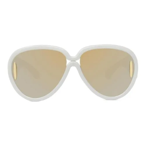 LOEWE Нерегулярная форма Солнцезащитные очки Женские Белые