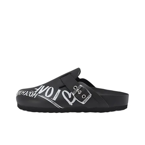 LOVE MOSCHINO Домашние тапочки Женские Черные