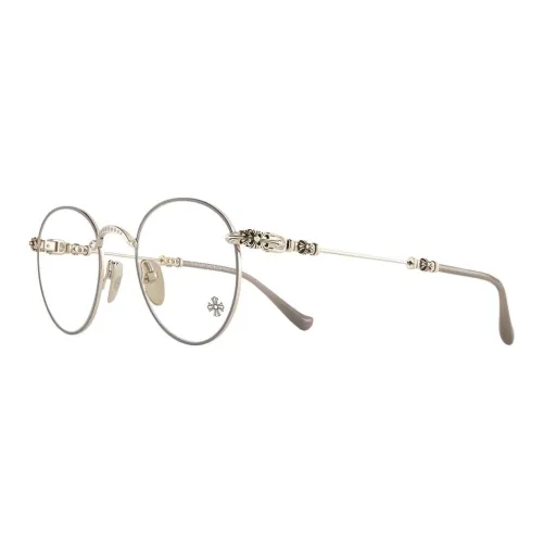 Chrome Hearts Круглые Оправы для Очков Унисекс Золото