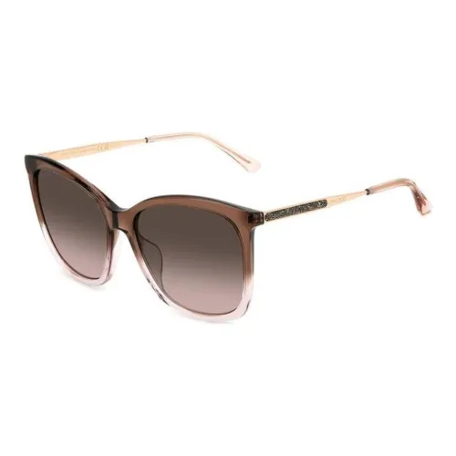 Jimmy Choo OVAL SUNGLASSES Женские Коричневый