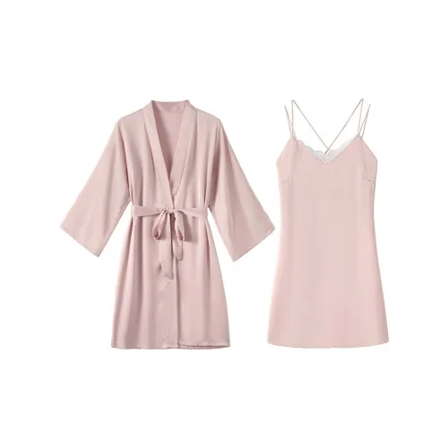 ЮЙЧЖАОЛИНЬ Халаты Женские Розовые