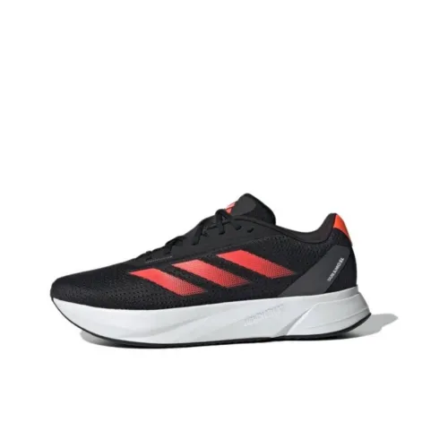 Adidas Duramo Sl Противоскользящие Устойчивые к истиранию Низкие Беговые кроссовки Мужские Черные Белые Красные