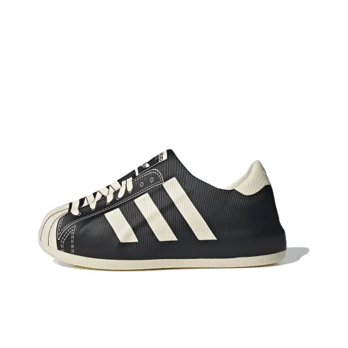 Adidas Originals AdiFOM Superstar Легкие и Дышащие Низкие Кроссовки для Скейтбординга Унисекс Черный Белый