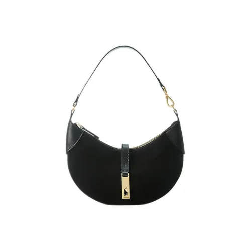 Polo Ralph Lauren Кожа Сумка Сумка через плечо Мини Женская Черная