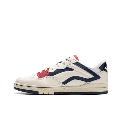 Подкладка Slip-resistant Abrasion-resistant Низкий топ Скейтборд Кроссовки Мужские Белый Синий