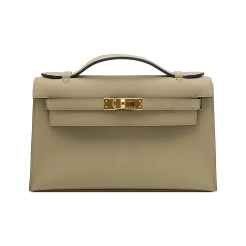 HERMES Mini Kelly Generation 1 Swift Кожа Сумка Kelly Сумка Женские 8Q Marfa Бежевый