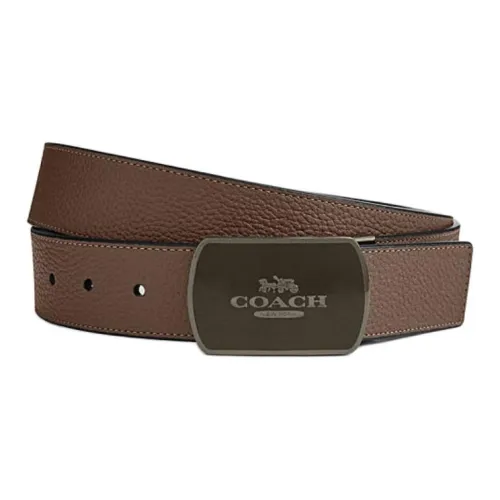 COACH Ремни из коровьей кожи Мужской Коричневый 3,8 см