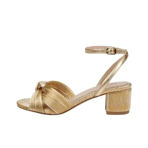 Badgley Mischka Hudson One Strap Sandals 5cm Women's Gold Badgley Mischka Hudson One Ремень Сандалии 5см Женские Золотые