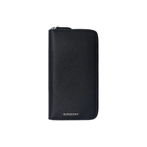 Burberry Рельеф Телячья Кожа Кошелек Мужской Темно-Морской Синий