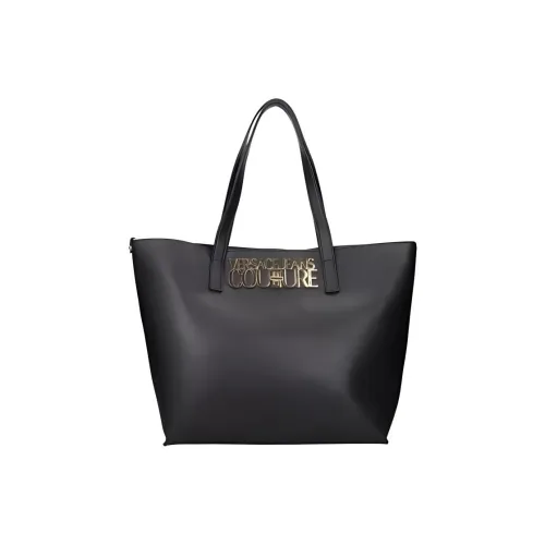 VERSACE JEANS COUTURE Полиэстер Тоут Сумка Сумка для покупок Сумка через плечо Сумка Женская Черная