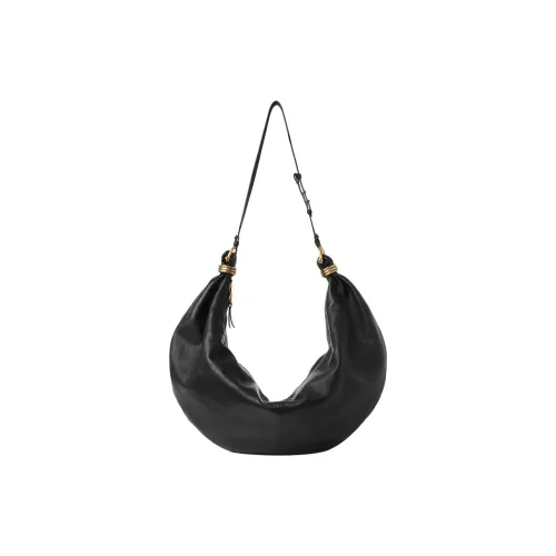 Chloe GRAIN LEATHER с Яркий С рельефом Телячья кожа Сумка на плечо Большой Женские Черный