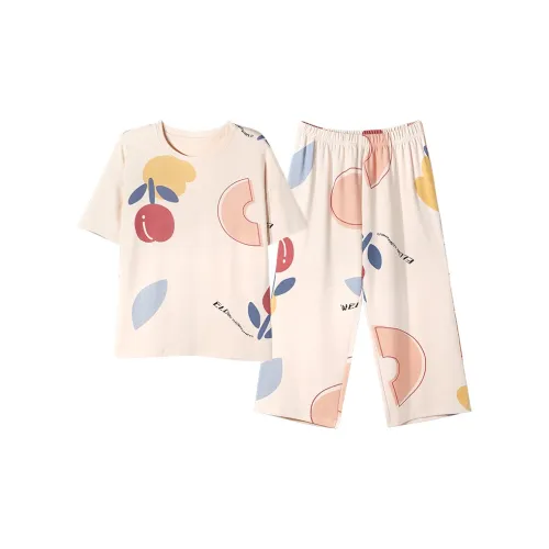 The Story Of The Flower Season Пижамный комплект женский абрикосовый