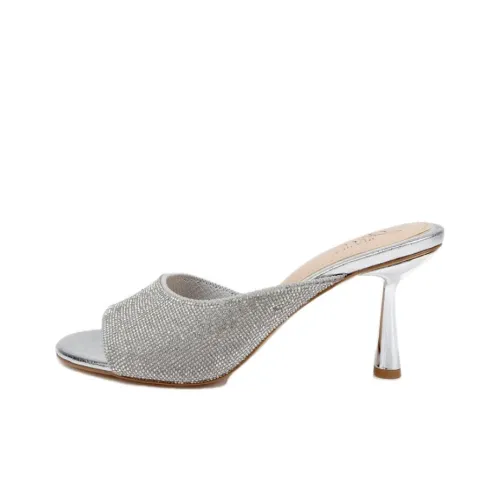 Badgley Mischka Слипоны 7,5 см Женские Серебряные