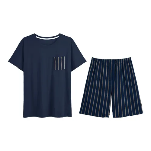 XIN1BU Пижамный комплект Мужской Королевский синий