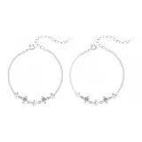 Браслет BFF с четырехлистным клевером